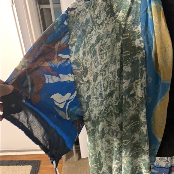 Free People Keeping Up with the Kimono Blue Multi - Picture 6 of 10